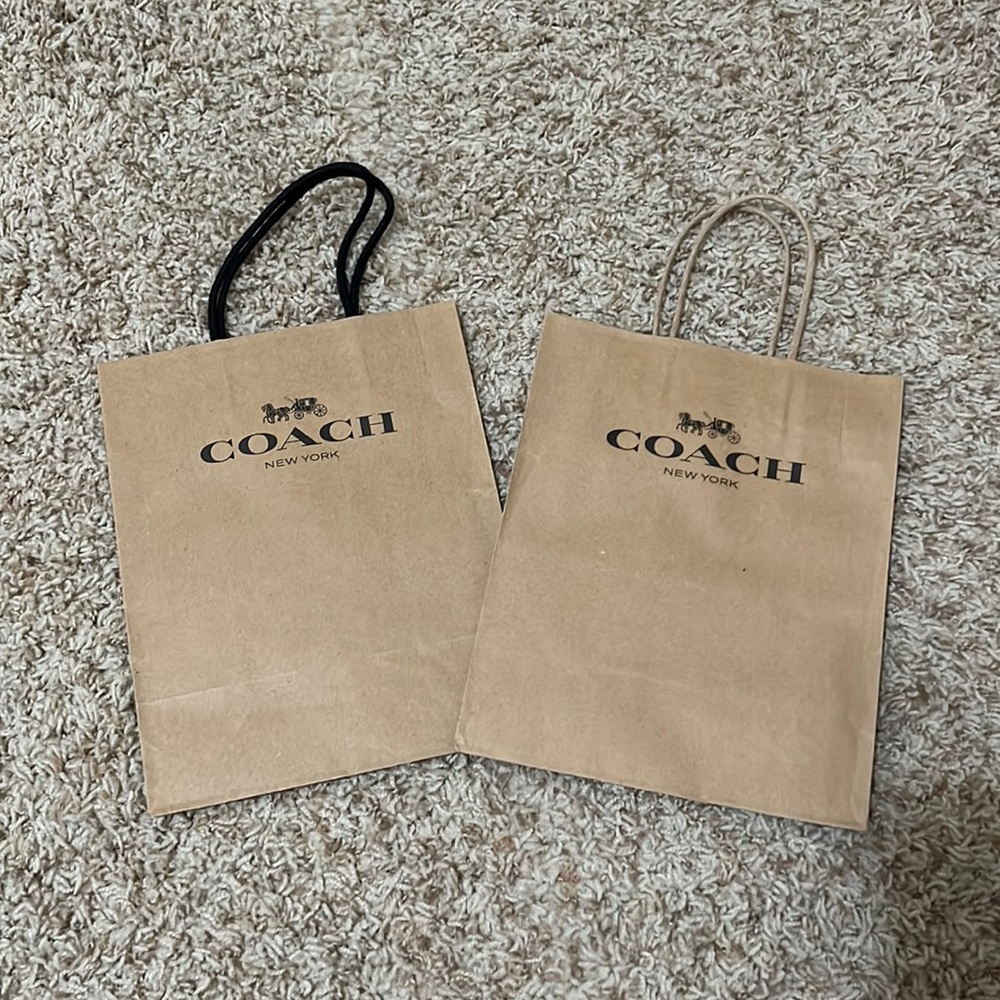 Coach gift bag x 2